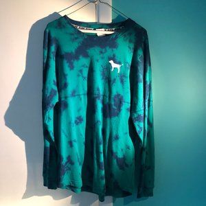 Blue Tie-Dyed Long Sleeve